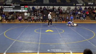 106 lbs Karson Fowler, Belleville (Althoff Catholic) vs Eli Schaefer, Freeburg