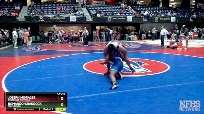 4A-215 lbs Semifinal - Joseph Morales, Southeast Whitfield vs Romando Craddock, Stephenson