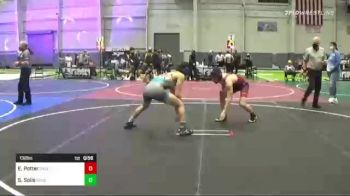 132 lbs 2nd Place - Evan Potter, Salem Elite vs Sean Solis, Genesis