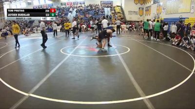 126 lbs Cons. Round 3 - Tom Freitas, Cowboy Wrestling Club vs Jayden Buehlar, Camden County Outsiders