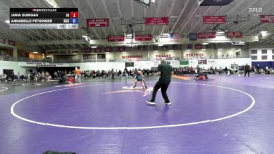 131 lbs Champ. Round 2 - Jania Dunigan, Schreiner University vs Annabelle Petsinger, Iowa Central Community College