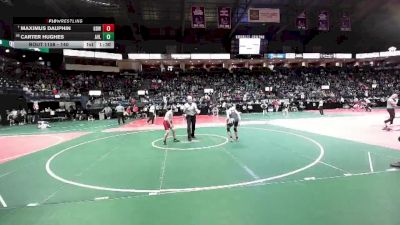 140 lbs Champ. Round 1 - Maximus Dauphin, GBW1 vs Carter Hughes, AVL1