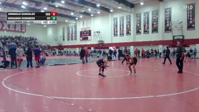 125 lbs Champ. Round 2 - Jeremiah Gonzalez, Southern Oregon vs Benjamin Sommers, Simon Fraser (B.C.)