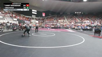 138 lbs Quarterfinal - Sammy Hershberger, Buhler HS vs Kruz Pickle, Frontenac HS