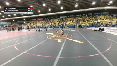 55 lbs Semifinal - Teagen Walston, Team Champs vs Cal Downing, Wyoming Underground