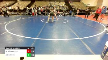 131 lbs Rr Rnd 4 - Matthew Miranda, Kingsway 7th & 8th vs Jamison Devlin, Pride Wrestling