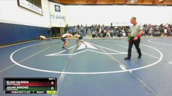 125 lbs Quarterfinal - Elijah Valencia, Menlo College vs Julian Sanchez, Menlo NCWA