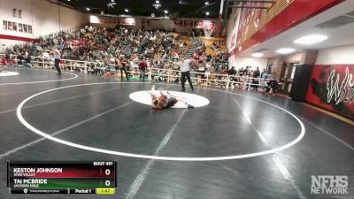 120 lbs Semifinal - Tai McBride, Jackson Hole vs Keston Johnson, Star Valley