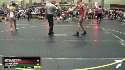 140 lbs Round 1 (6 Team) - Dayven Cuba, MO Outlaws vs Bryce Jennings, Beast Mode WA