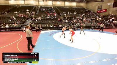 129 lbs Cons. Round 5 - Kolton Hanks, Mountain Ridge vs Drake Anson, Lone Peak High School