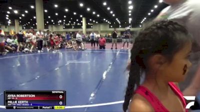 55 lbs Semis (4 Team) - Ayra Robertson, AR- 15 vs Millie Kerth, Ain`t My First Rodeo