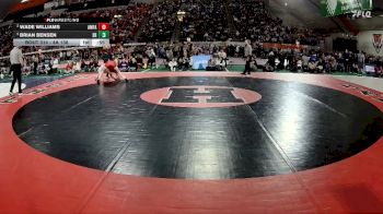4A 138 lbs Semifinal - Brian Bensen, Snake River vs Wade Williams, American Falls