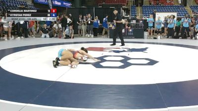 105 lbs Quarters - Cordelia Martinez, Texas vs Kyrstan Perez, Oklahoma
