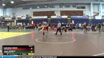 102 lbs Round 1 (3 Team) - Luis Diaz-Giron, Fox Lane vs Kole Haseley, Starpoint HS
