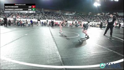 105 lbs Round Of 16 - Paityn McCann, Lady Outlaw Wrestling Academy vs Kaydence Langford, Ardmore Takedown Club