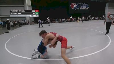 138 lbs Champ. Rd Of 64 - Ryan Wilson, Spartan Mat Club vs Weston Manuel, Mile High Wrestling Club