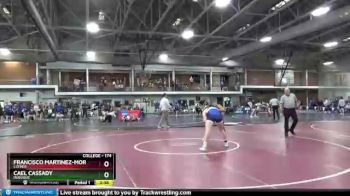 174 lbs Cons. Round 3 - Cael Cassady, Dubuque vs Francisco Martinez-Morales, Luther