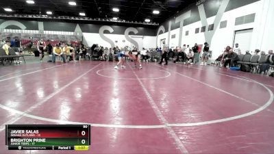 90 lbs Placement Matches (8 Team) - Javier Salas, Indiana Outlaws vs Brighton Prine, Junior Terps