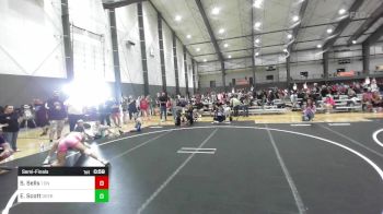 130 lbs Semifinal - Shyla Sells, 1 On 1 Fight Academy vs Evelyn Scott, Deer Park