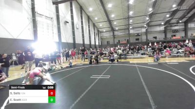 130 lbs Semifinal - Shyla Sells, 1 On 1 Fight Academy vs Evelyn Scott, Deer Park