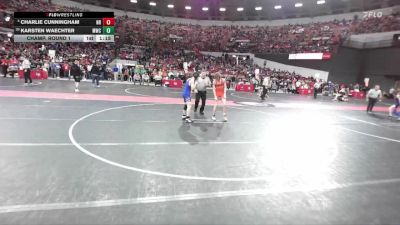 110 lbs Champ. Round 1 - Karsten Waechter, Mukwonago Wrestling Club vs Charlie Cunningham, New Richmond