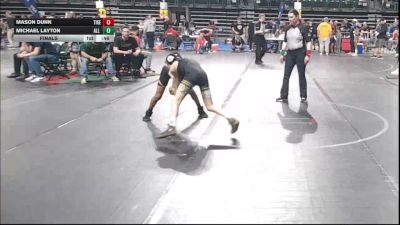 85 lbs Final - Mason Dunn, Tiger Claws Wrestling Club vs Michael Layton, All I See Is Gold Academy