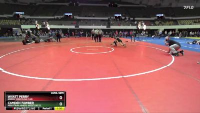 National 6-8 75 Cons. Semi - Wyatt Perry, Grizzly Wrestling Club vs Camden Fawber, Midlothian Miners Wrestling Cl