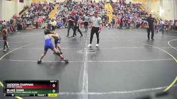 70 lbs Quarterfinal - Jackson Chapman, Cane Bay Cobras vs Blake Dann, Palmetto State Wrestling Acade