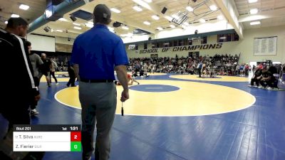 155 lbs Round Of 32 - Taythan Silva, Aurora Christian (IL) vs Zack Fierier, Gilroy