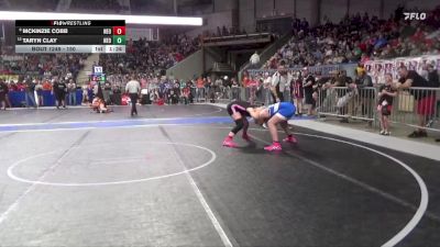 150 lbs Cons. Round 2 - Taryn Clay, Neodesha vs McKinzie Cobb, Neodesha