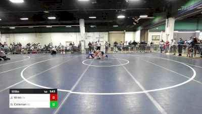 120 lbs Round Of 256 - Jadyn Wren, CA vs George Coleman, NC