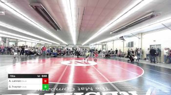 73 lbs Quarterfinal - Alivia Lannon, Palmyra vs Gibson Traynor, Cazenovia