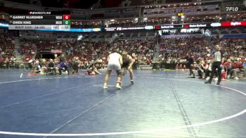 3A-285 lbs Cons. Round 2 - Garret Kluesner, Western Dubuque vs Owen King, Muscatine