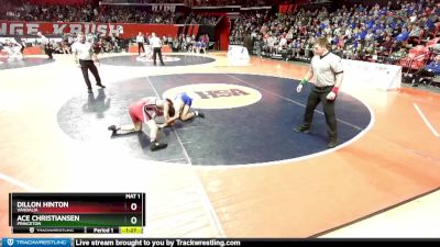 1A 138 lbs Semifinal - Dillon Hinton, Vandalia vs Ace Christiansen, Princeton