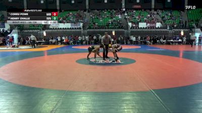 6A 126 lbs Champ. Round 1 - Coreu Powe, Gardendale Hs vs Henry Ovalle, Fort Payne