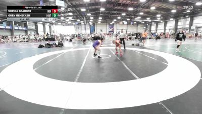 114 lbs Rr Rnd 2 - Sophia Beanner, Indiana Outlaws Purple vs Grey Henecker, 84 Athletes