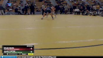184 lbs Semifinal - Gavin Carter, Iowa Central Community College vs Rylee Iburg, Nebraska Weslyn University