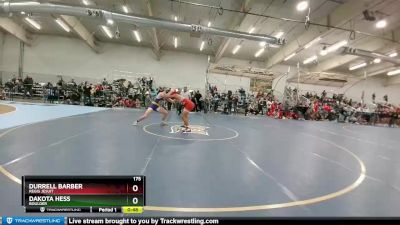 175 lbs Cons. Round 2 - Durrell Barber, Regis Jesuit vs Dakota Hess, Boulder