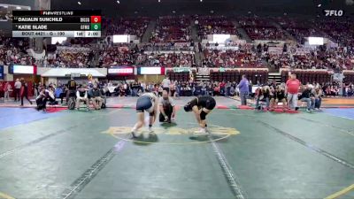 G - 190 lbs Quarterfinal - Daijalin Sunchild, Big Sandy Girls vs Katie Slade, Great Falls / Msdb Girls