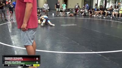 100 lbs 3rd Place Match - Ethan Halstead, Darkhorse Wrestling Academy vs Maddox McDaniel, Stronghold Wrestling Club