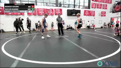 80 lbs Semifinal - Maddox Golden, Team Nomad vs Waylon Barnes, Harrah Little League Wrestling