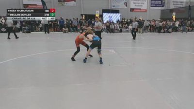 106 lbs Champ. Rd Of 128 - Ryder Richardson, Threestyle vs Declan Mohler, 3F Wrestling