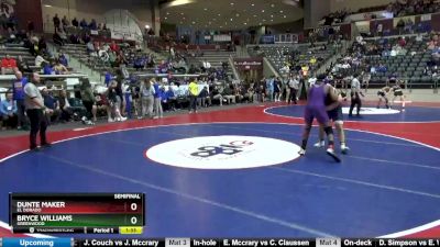 5A 215 lbs Semifinal - Dunte Maker, El Dorado vs Bryce Williams, Greenwood