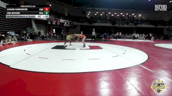 138 lbs Quarterfinals (8 Team) - Logan Hargrove, COWETA vs LEE MOORE, MCALESTER