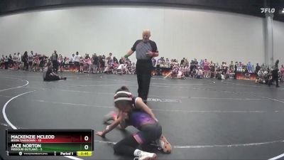 60 lbs Round 5 (8 Team) - Jace Norton, Missouri Outlaws vs Mackenzie Mcleod, Bison Takedown