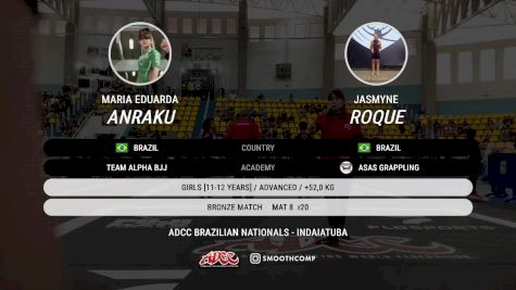 Maria Eduarda Anraku vs Jasmyne Roque 2025 ADCC Brazilian Nationals