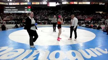 135 lbs 1st Place Match - Keanna Conrad, Blackfoot vs Kahli Brown, Post Falls