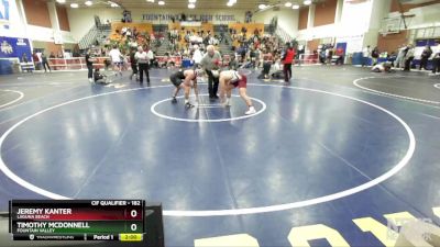 182 lbs 1st Place Match - Timothy McDonnell, Fountain Valley vs Jeremy Kanter, Laguna Beach