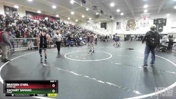 106 lbs Quarterfinal - Brayden O`Neil, Mater Dei vs Zachary Samano, Chino