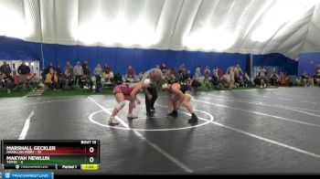 152 lbs Round 4 (8 Team) - Marshall Geckler, Massillon Perry vs Makyah Newlun, TWFOC